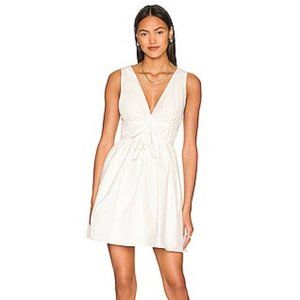 NWOT ADORABLE Amanda Uprichard Sleeveless Morello Dress in White, Size M